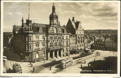 70086006 Pforzheim Pforzheim Marktplatz Rathaus x 1934 Pforzheim