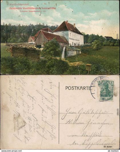 Karsdorf (ehemals Wendisch-Carsdorf)-Rabenau Heidemühle Wendischkarsdorf 1913