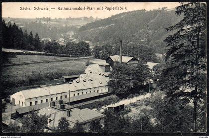 F4794 - Rathmannsdorf Plan Papierfabrik Fabrik - Verlag Max Köhler