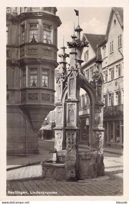 Reutlingen - Lindenbrunnen gel.1936