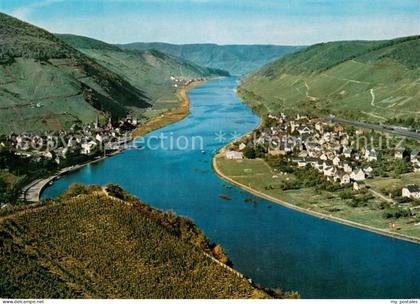 73686889 Alf Bullay Mosel Fliegeraufnahme Alf Bullay Mosel