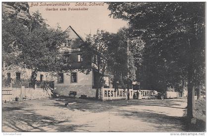 AK Rosenthal Bielatal Schweizermühle Gasthof Felsenkeller bei Hellendorf Gottleuba Pirna Königstein Sächsische Schweiz