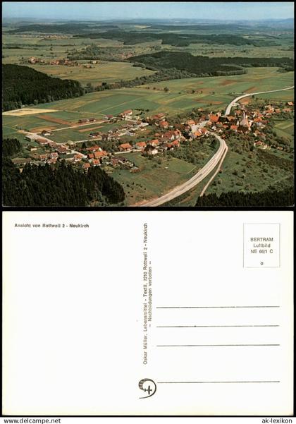 Ansichtskarte Rottweil (Neckar) Luftaufnahme von Rottweil - Neukirch 1975