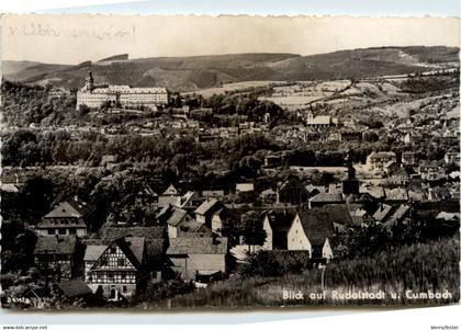 Rudolstadt/Thür. - Blick auf Rudolstadt u. Cumbach