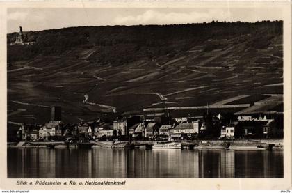 CPA AK Rudesheim a.Rh.u.Nationaldenkmal GERMANY (894465)