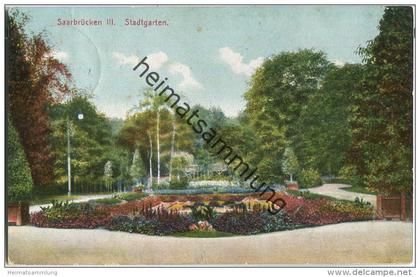 Saarbrücken - Stadtgarten - Verlag Bruno Goerz Beuerle Saarbrücken