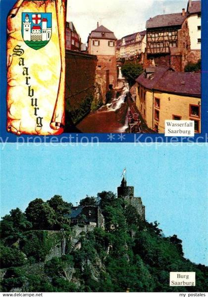 73232683 Saarburg Saar Wasserfall Burg Saarburg