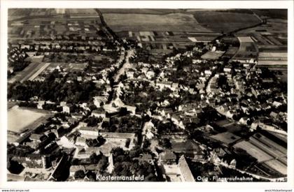 CPA Klostermansfeld in Saxe Anhalt, Fliegeraufnahme