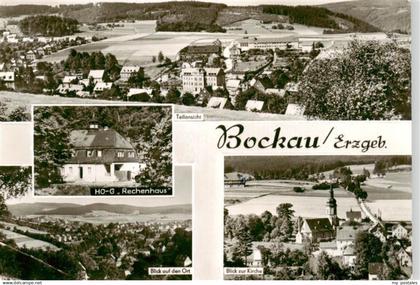 73962356 Bockau Erzgebirgskreis Panorama HOG Rechenhaus Ortsblick Kirche