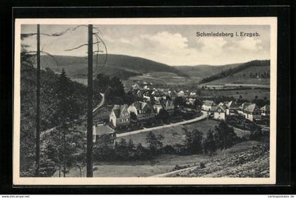 AK Schmiedeberg /Erzgeb., Gesamtansicht der Ortschaft