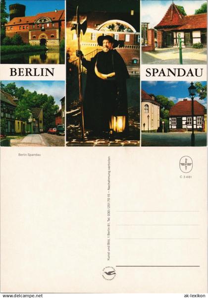 Spandau-Berlin Berlin Spandau Mehrbildkarte mit 5 Ansichten 1980