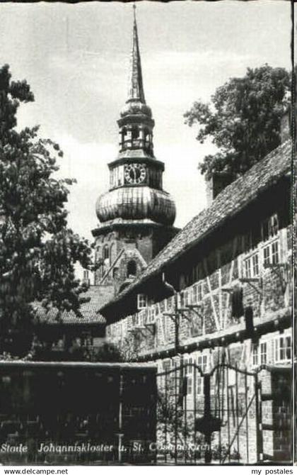 70120932 Stade Niederelbe Stade Kloster St. Cosmaekirche ungelaufen ca. 1955