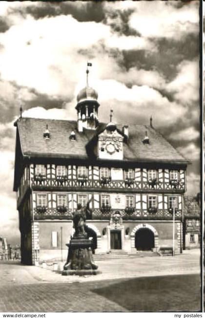 70113351 Staffelstein Staffelstein Rathaus ungelaufen ca. 1955