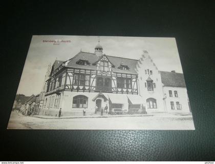 Ansichtskarte Sternberg i. Mecklenburg , 1913 , Hotel , AK gelaufen !!!