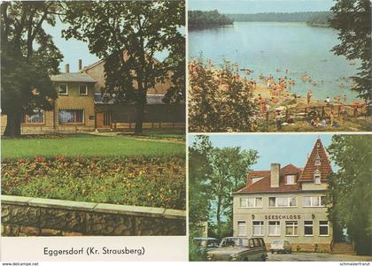 AK Eggersdorf HOG Gesellschaftshaus Hotel Gaststätte Seeschloß Am Bötzsee a Strausberg Neuenhagen Petershagen Berlin DDR