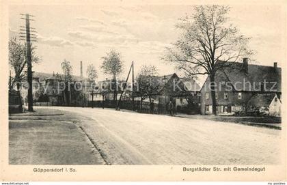 43038236 Goeppersdorf Burgstaedt Burgstaedter Strasse mit Gemeindegut Goeppersdo