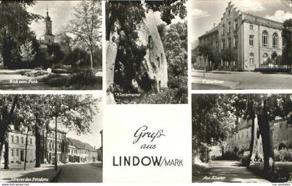 70084762 Lindow Lindow Ruine Park Kloster x 1956