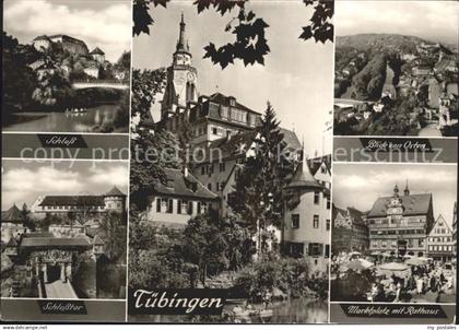 72220293 Tuebingen Schloss SchlosstoMarktplatz Rathaus Tuebingen