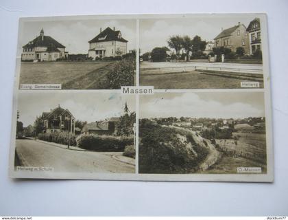 UNNA , MASSEN ,  , schöne Karte um 1930