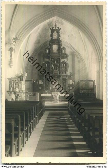 Varel - Altar in der evangelischen Kirche - Foto-AK - Verlag Foto-Kino- Evers Varel