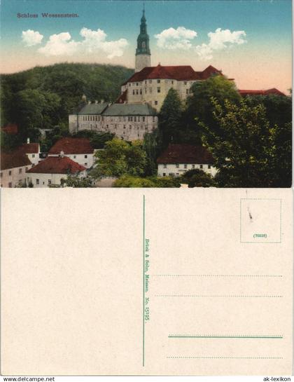 Ansichtskarte Weesenstein (Müglitz) Schloss Weesenstein 1913