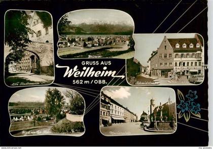 73922654 Weilheim  Oberbayern Alte Stadtmauer Weilheim Schmidstrasse Blick zum C