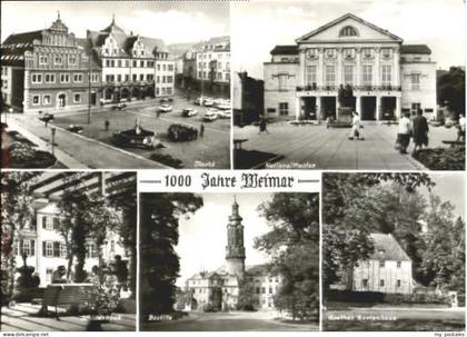 70101731 Weimar Thueringen Weimar Theater Markt x 1975 Weimar