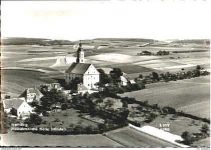 70093941 Wemding Wemding Kirche Fliegeraufnahme