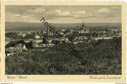 Werder (Havel) - Blick auf die Inselstadt - Verlag Hugo Walter Werder