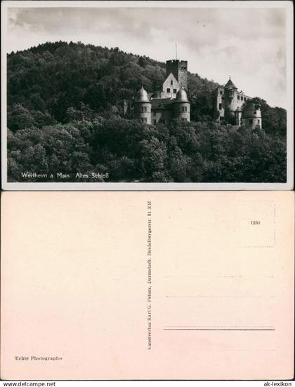 Ansichtskarte Wertheim Burg/Schloss Wertheim 1932