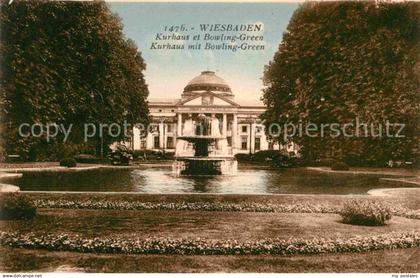 72826754 Wiesbaden Kurhaus mit Bowling Green Brunnen