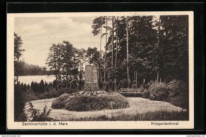 AK Zechlinerhütte i. d. Mark, Kriegerdenkmal