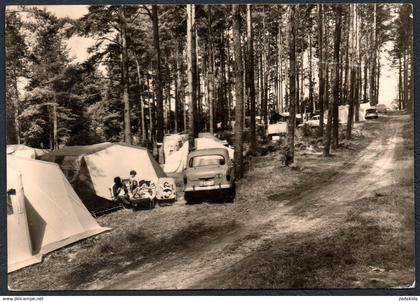 C7652 - Zechlinerhütte Zeltplatz Prinzen Ablage am Bikowsee - Reichenbach Verlag - Auto Car Oldtimer