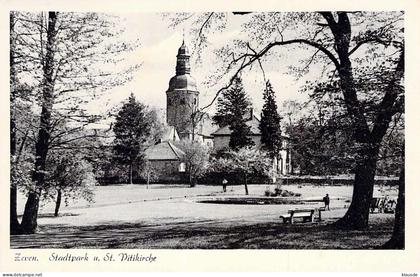 Zeven - Stadtpark u.St.Vitikirche gel.1955