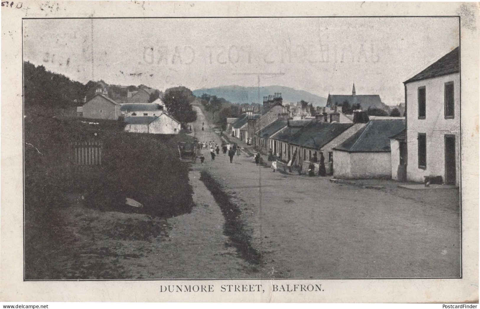 Dunmore Street Balfron Old Stirlingshire 1905 Scottish Postcard