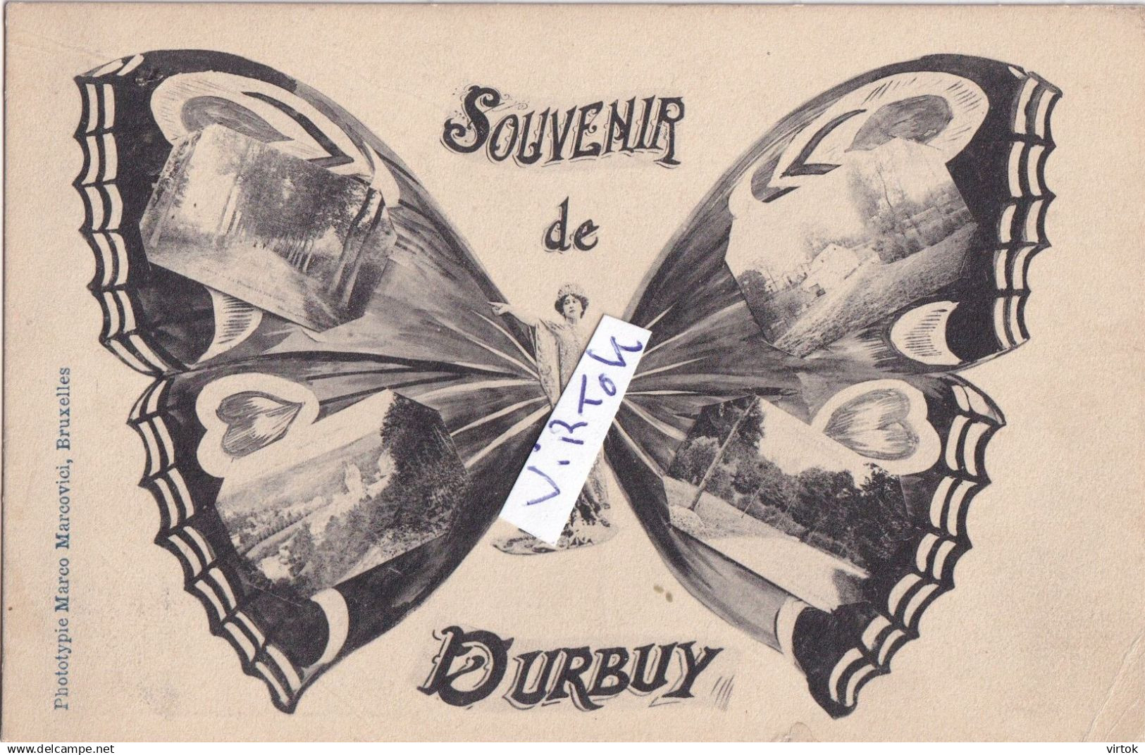 Durbuy :    1911  (  vlinder - pappillon )