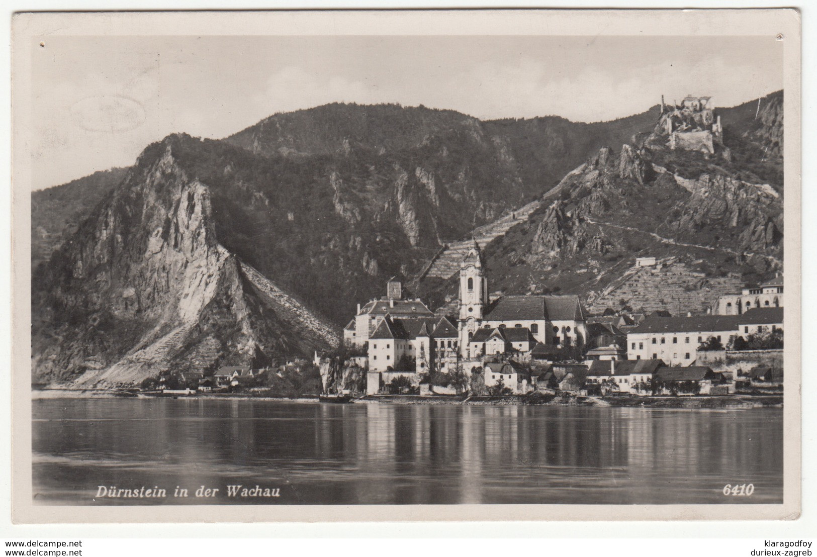 Dürnstein in der Wachau old postcard travelled 1941 Pöchlarn Pmk b170720