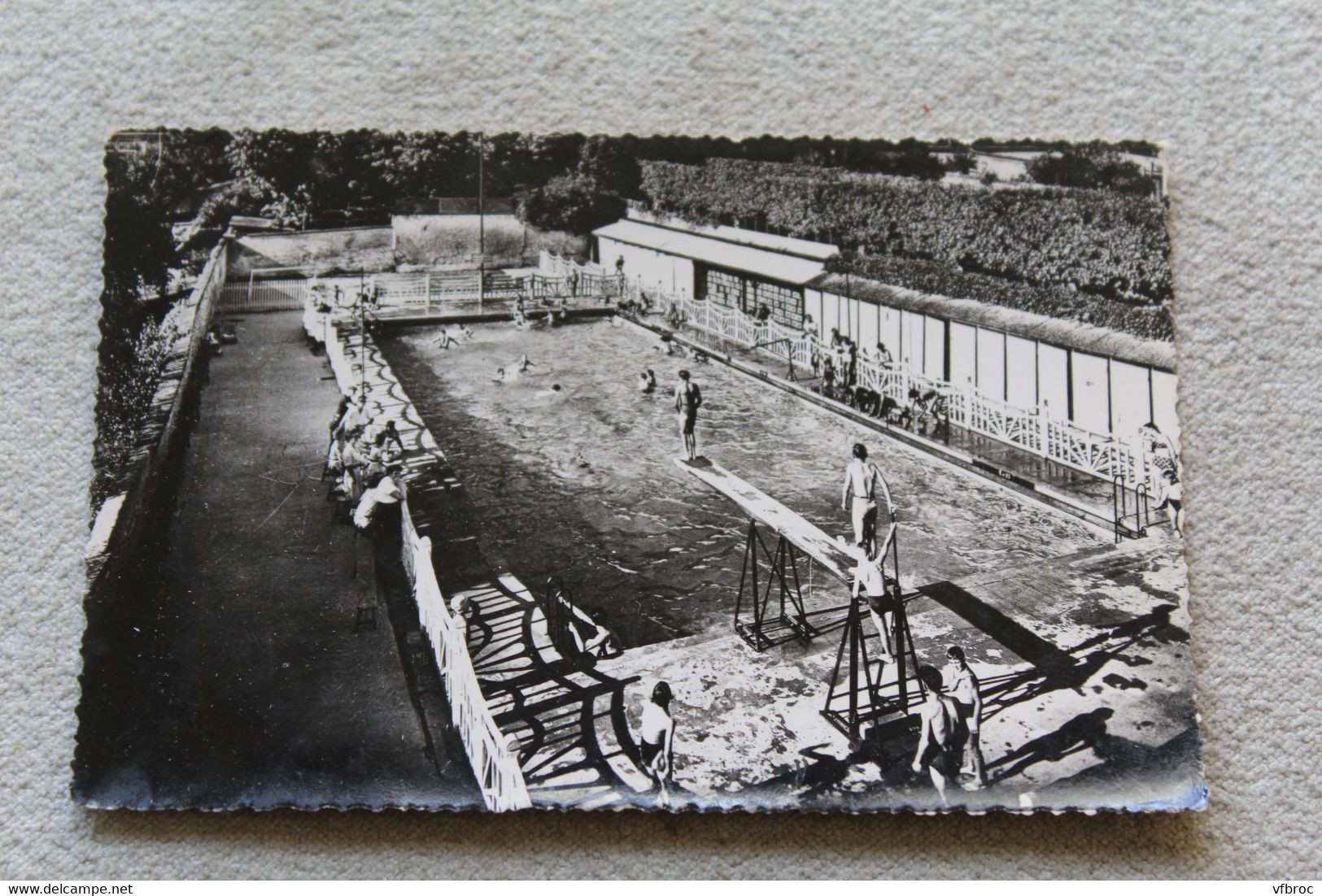 E15, Cpsm 1956, Meru, la piscine, Oise 60