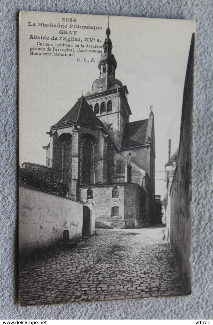 E665, Gray, abside de l'église, Haute Saône 70