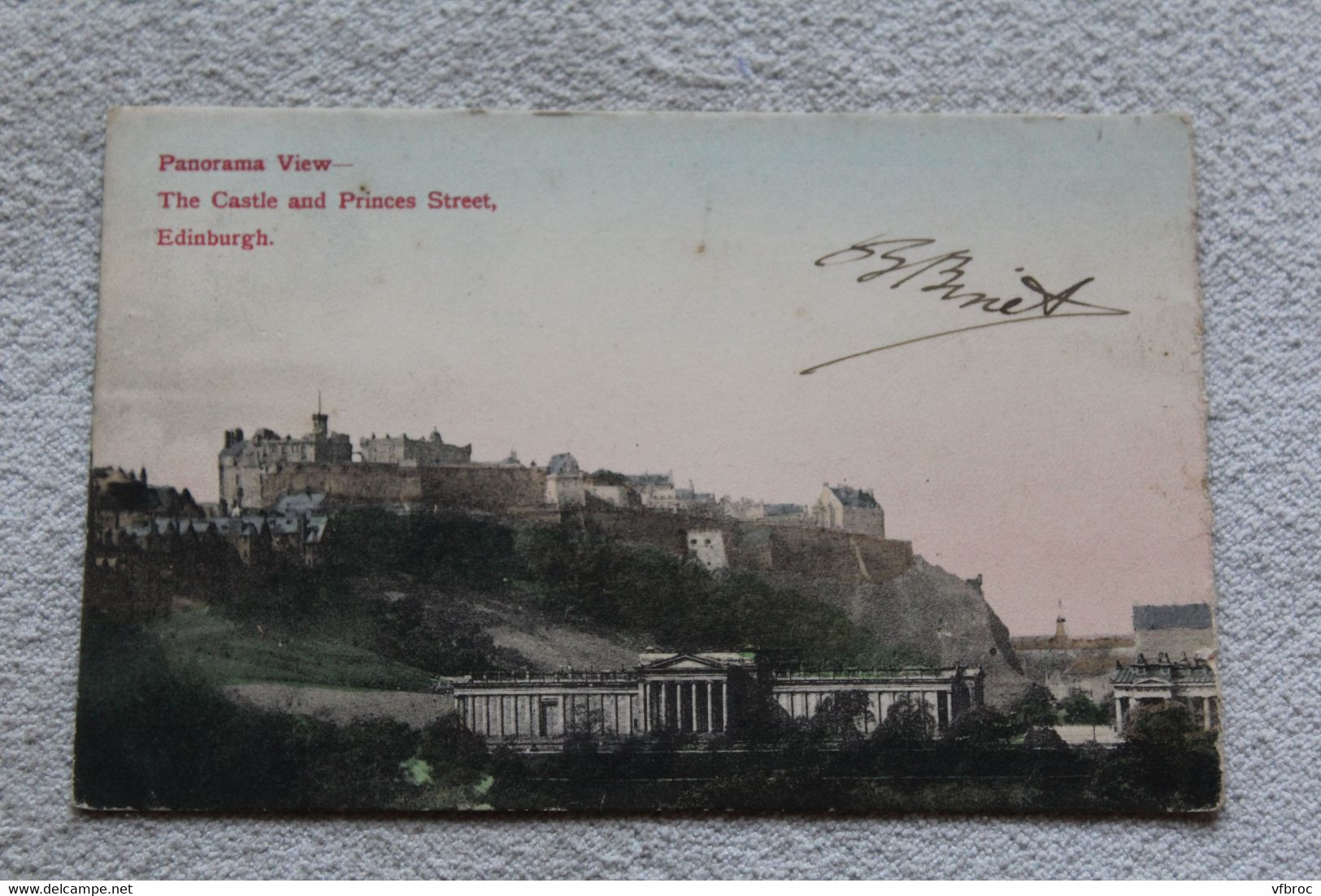 E897, Cpa 1905, Edinburgh, the castle and princes street, Ecosse