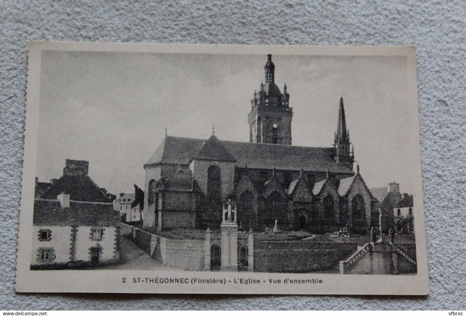 E977, Saint Thégonnec, l'église, vue d'ensemble, Finistère 29