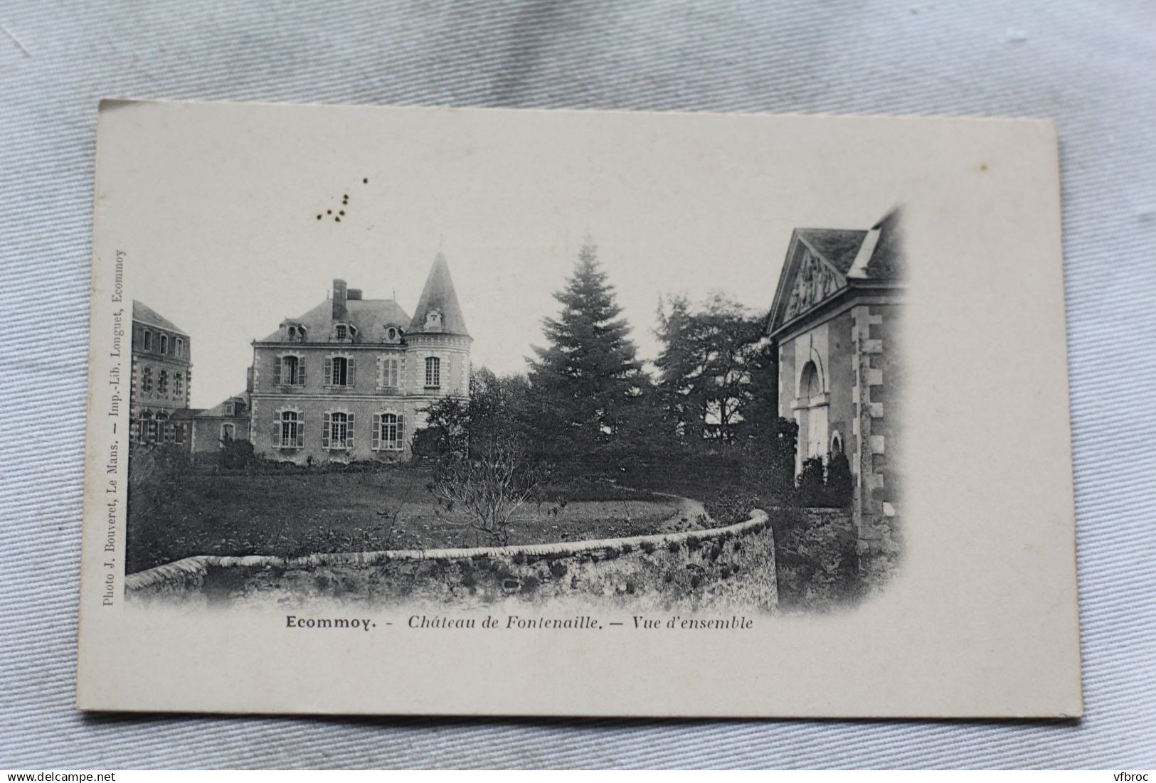 Ecommoy, château de Fontenaille, vue d'ensemble, Sarthe 72