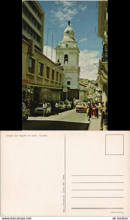 Quito Templo San Agustín Ecuador Strassen Ansicht Street View 1970