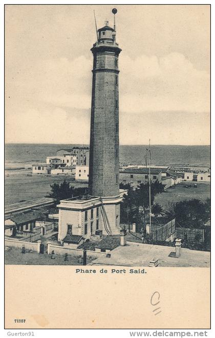 ( CPA EGYPTE )  PORT-SAÏD  /   Phare de Port -Saïd  -