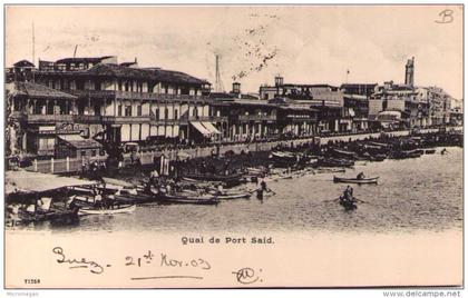 PORT-SAÏD -  Quai de Port-Saïd