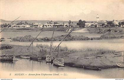 Egypt - ASWAN - From Elephantine Island - Publ. Levy L.L. 3