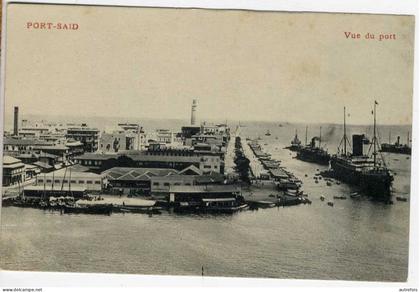 EGYPTE  PORT SAID  VUE DU PORT