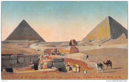 EGYPTE   SPHINX  PYRAMIDES