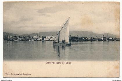 CPA - SUEZ (Egypte) - General view of Suez