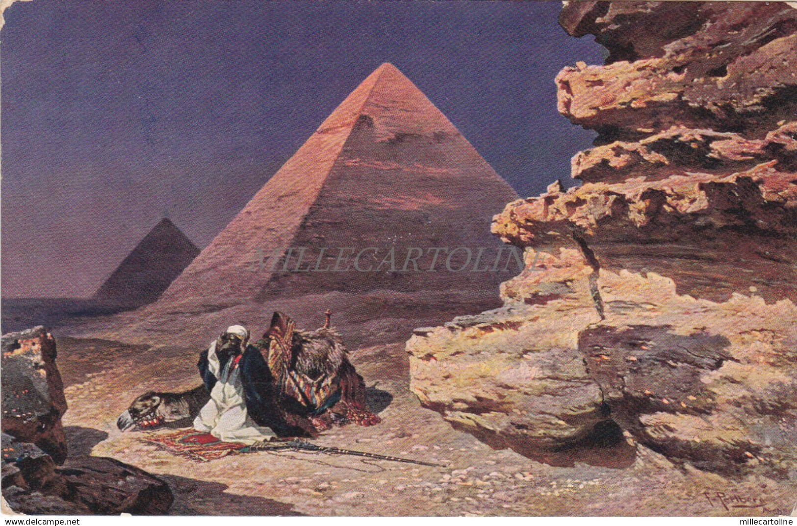 EGYPT - Les Pyramides de Gizeh - F. Perlberg 1912